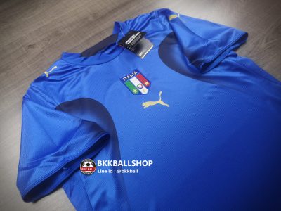 เสื้อบอล Retro ย้อนยุค Italy Home อิตาลี่ เหย้า Fifa Worldcup ชุดแชมป์บอลโลก 2006 - 02
