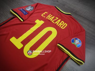 เสื้อบอล ทีมชาติ Belgium Home เบลเยี่ยม เหย้า Euro ยูโร 2020 Full Option 10 HAZARD - 06