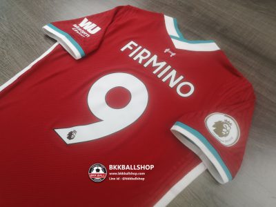 เสื้อฟุตบอล Liverpool Home ลิเวอร์พูล เหย้า เกรด player 2020-21 9 FIRMINO พร้อมอาร์มพรีเมียร์ลีค - 02