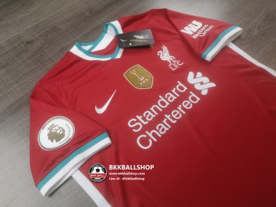 เสื้อฟุตบอล Liverpool Home ลิเวอร์พูล เหย้า 2020-21 พร้อมอาร์มพรีเมียร์ลีค - 02