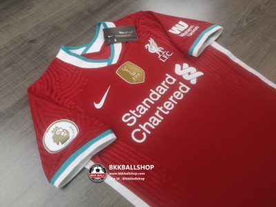 เสื้อฟุตบอล Liverpool Home ลิเวอร์พูล เหย้า เกรด player 2020-21 พร้อมอาร์มพรีเมียร์ลีค - 02