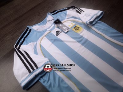 เสื้อฟุตบอล Retro ย้อนยุค ทีมชาติ Argentina Home อาเจนติน่า เหย้า 2006 - 02
