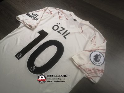 เสื้อฟุตบอล Arsenal Away อาร์เซน่อล เยือน เกรด player 2020-21 10 OZIL พร้อมอาร์มพรีเมียร์ลีค - 02