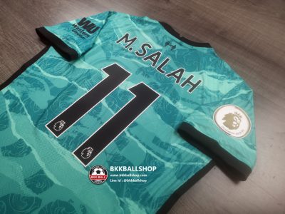 เสื้อฟุตบอล Liverpool Away ลิเวอร์พูล เยือน เกรด player 2020-21 11 M.SALAH พร้อมอาร์มพรีเมียร์ลีค - 02
