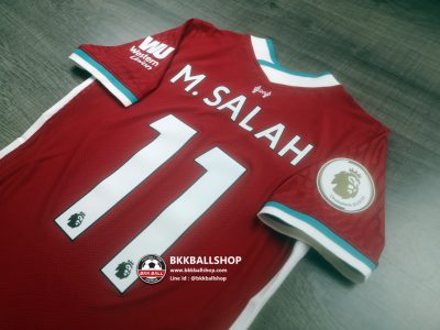 เสื้อฟุตบอล Liverpool Home ลิเวอร์พูล เหย้า เกรด player 2020-21 11 M.SALAH พร้อมอาร์มพรีเมียร์ลีค - 02