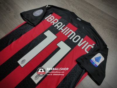 เสื้อฟุตบอล AC Milan Home เอซี มิลาน เหย้า เกรด player 2020-21 11 IBRAHIMOVIC พร้อมอาร์มกัลโช่ซีรี่ย์เอ - 02